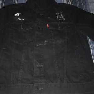 Black jean jacket